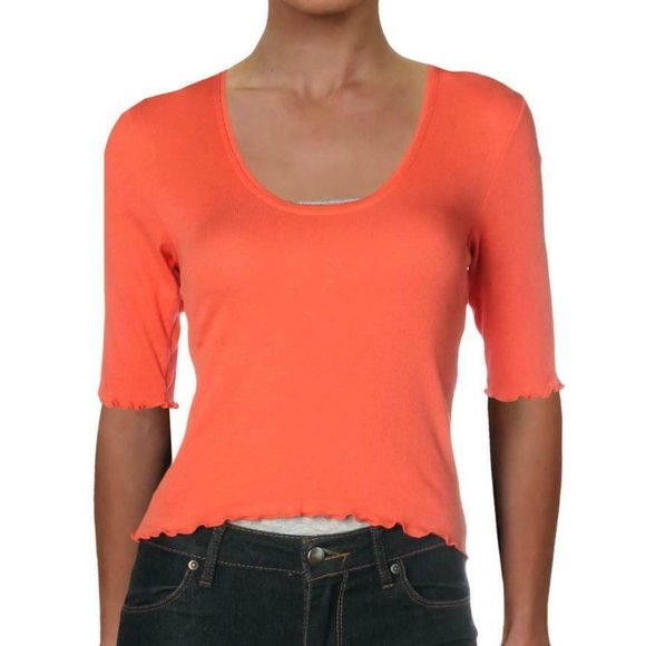 Free People intimately L scallop edge crop top - Picture 2 of 10